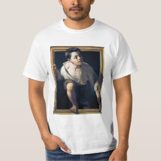 Camiseta Pintura "Escapando de la crítica" Trampantojo Art