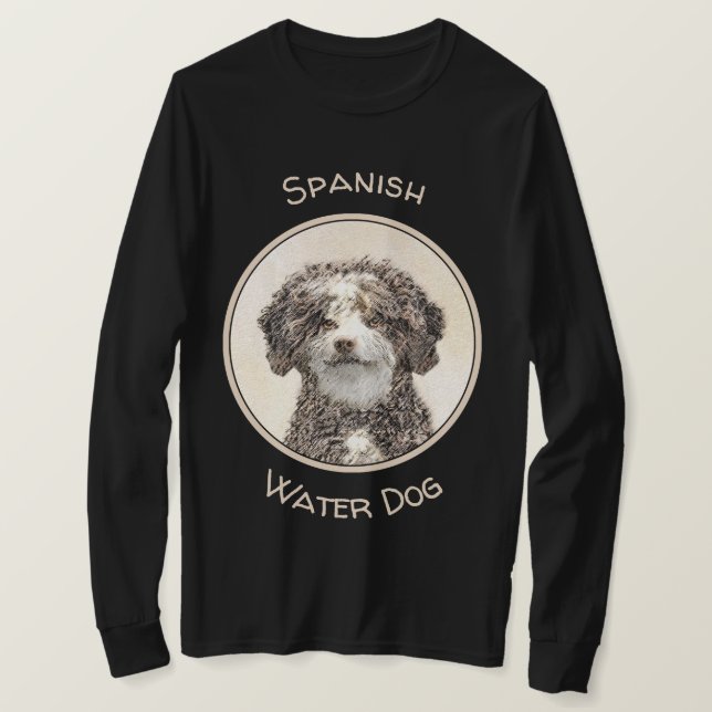 Camiseta Pintura Espanhola de Cachorros - Arte Cachorra Ori (Frente do Design)