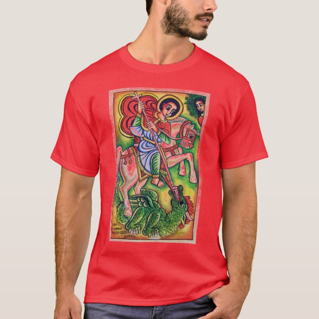 Camiseta Pintura etíope da igreja - Kidus Gebreal Gabriel (Frente)