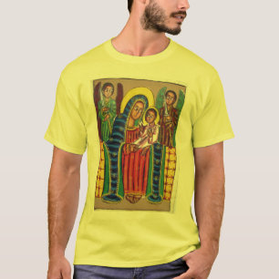Camiseta Pintura etíope da igreja - t-shirt preto de Marya