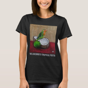 Camiseta Pintura Festa Tropical do Lovebird por Alfred Fox