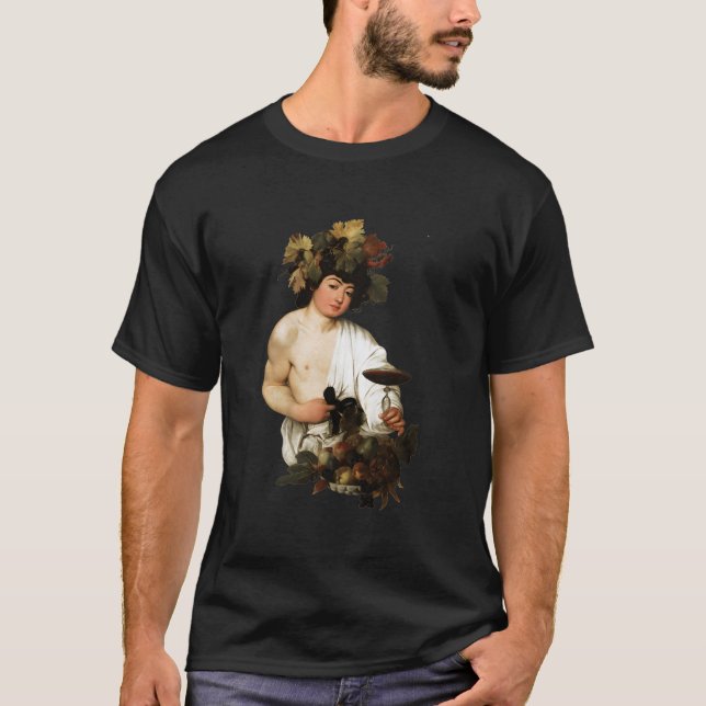 Camiseta Pintura fina Caravaggio Bacchus (Frente)