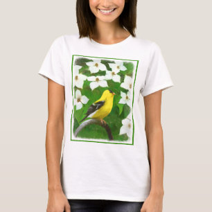 Camiseta Pintura Goldfinch - Arte Cachorra Original