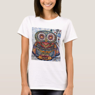 Camiseta Pintura gráfica mágica da coruja