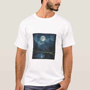 Camiseta pintura impressionante capturando a essência de um