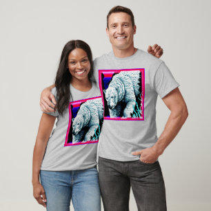 Camiseta Pintura impressionante de um Urso Polar. Compre ag