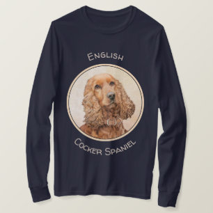 Camiseta Pintura Inglesa em Cocker Spaniel - Arte Original