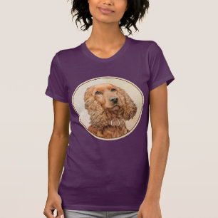 Camiseta Pintura Inglesa em Cocker Spaniel - Arte Original 
