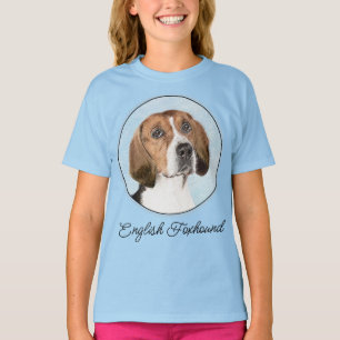 Camiseta Pintura Inglesa em Foxhound - Arte Cachorro Origin