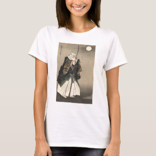 Camiseta Pintura japonesa do guerreiro. Cerca de 1922