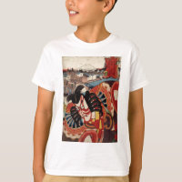 Pintura japonesa do vintage - ator de Kabuki