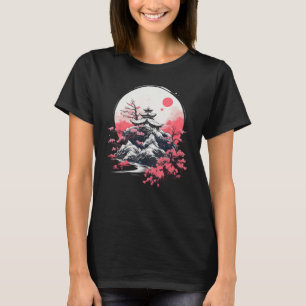 Camiseta Pintura Japonesa Tradicional do Art Nihonga