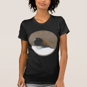 Camiseta Pintura Junco De Olhos Escuros - Arte De Pássaro O
