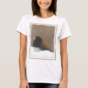 Camiseta Pintura Junco De Olhos Escuros - Arte Original De