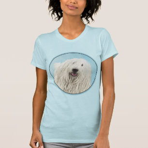 Camiseta Pintura Komondor - Arte Cachorra Original