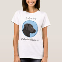 Pintura Labrador Retriever Preto Arte Original de 