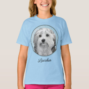 Camiseta Pintura Lowchen - Arte Original de Cachorro Fofa