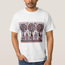 Camiseta pintura madhubani