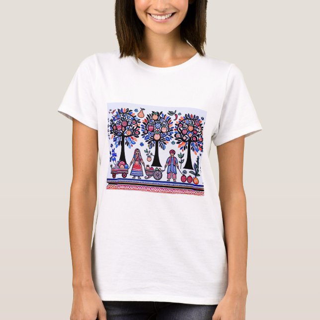 Camiseta pintura madhubani (Frente)