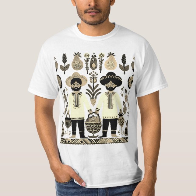 Camiseta pintura madhubani (Frente)