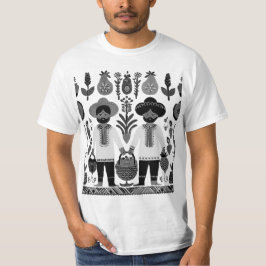 Camiseta pintura madhubani