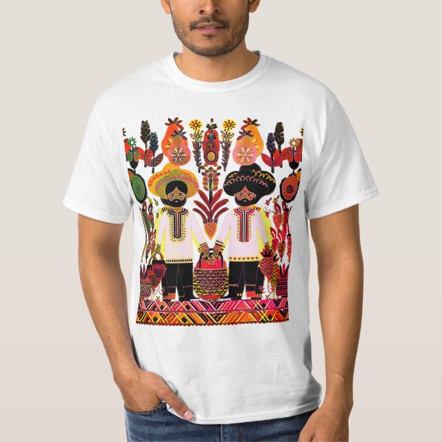 Camiseta pintura madhubani (Frente)