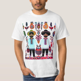 Camiseta pintura madhubani