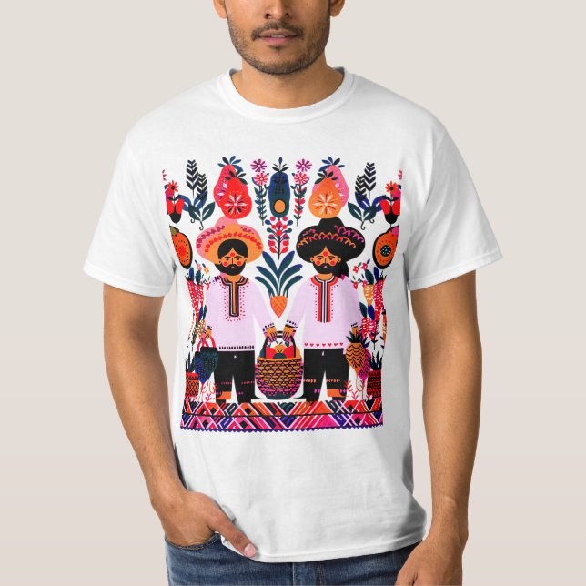 Camiseta pintura madhubani (Frente)