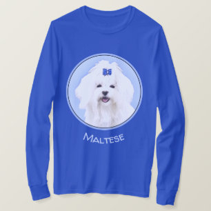 Camiseta Pintura Maltesa - Arte Cachorra Original