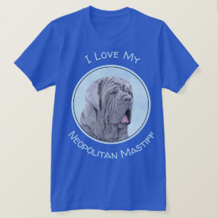 Camiseta Pintura Mastiff Neopolita - Arte Cão Original