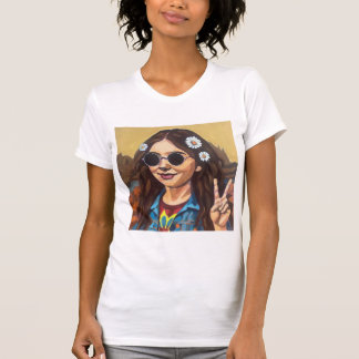 Camiseta Pintura Moderna da Mona Lisa - Arte Inspirada em d