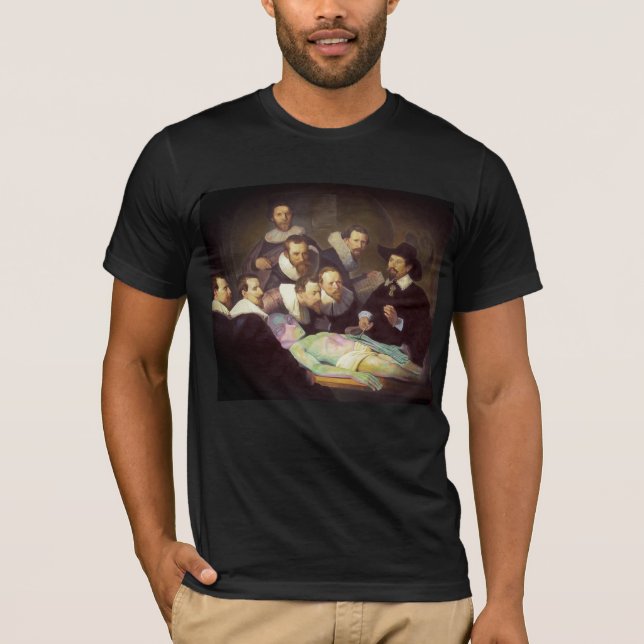 Camiseta Pintura Moderna para a Lição de Anatomia Rembrandt (Frente)