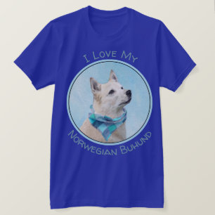 Camiseta Pintura Norueguesa de Buhund - Arte Cachorra Origi