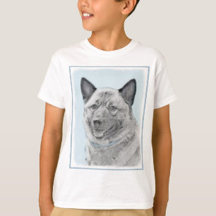 Camiseta Pintura Norueguesa de Elkhound - Arte Original de