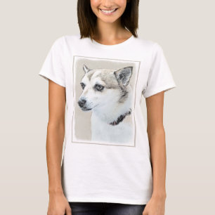 Camiseta Pintura Norueguesa De Lundehund - Arte Original De