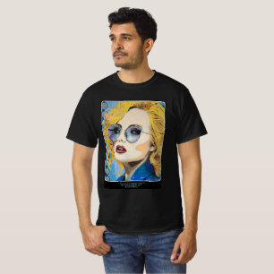 Camiseta Pintura 'Olhos do Oceano' em uma