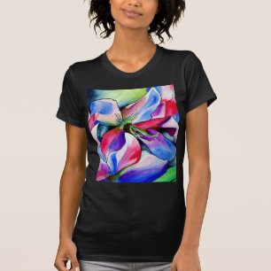Camiseta Pintura original em aquarela da flor de Azaléia Ar