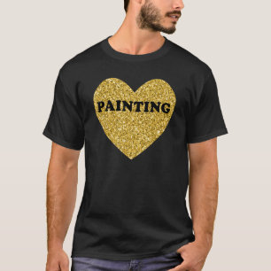 Camiseta Pintura para Mulheres Eu Adoro Pintura