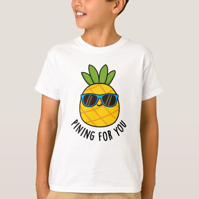 Camiseta Pintura Para Ti Engraçado Pineapple Pun (Frente)