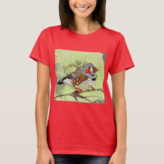 Camiseta Pintura, pássaro e natureza