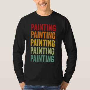 Camiseta Pintura Pintura Hobbyista Desenho Arco-íris