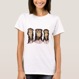 Camiseta Pintura popular de Jesus Cristo Thorn Crown