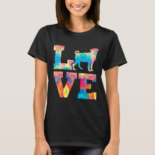 Camiseta Pintura Premium Pug Love
