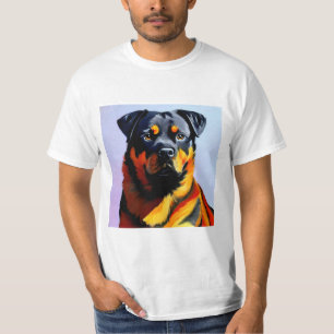 Camiseta Pintura rottweiler