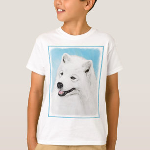 Camiseta Pintura Samoyed - Arte Cachorra Original