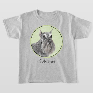 Camiseta Pintura Schnauzer (Giant, Standard) - Arte Canina
