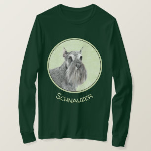 Camiseta Pintura Schnauzer (Giant, Standard) - Arte Canina