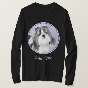 Camiseta Pintura Shih Tzu - Arte Cachorra Original