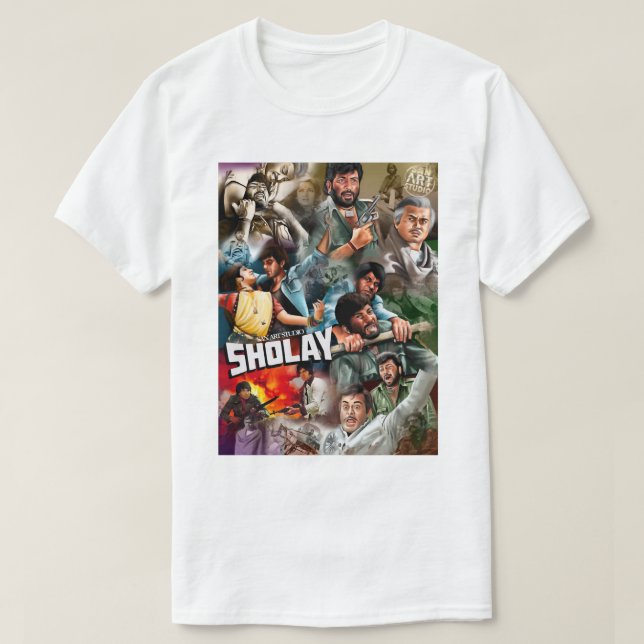 Camiseta Pintura Sholay Presente Especial (Frente do Design)