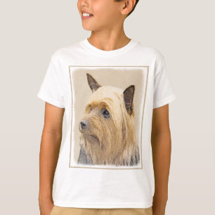 Camiseta Pintura Silky Terrier - Arte Cachorro Original Cac
